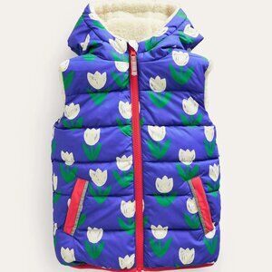 NWOT Mini Boden Borg Mix Reversible Vest